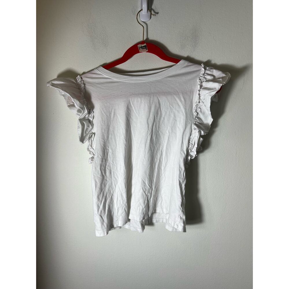 Ann Taylor Loft White Sleeveless Shirt size Small